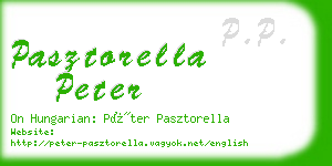 pasztorella peter business card